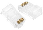 Złącze Ugreen RJ-45 8P/8C Cat 5/5e UTP 100 szt Transparent (6957303852468) - obraz 1