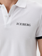 Koszulka polo męska Iceberg Polo ICE1MPL01 M Biała (8051884147468) - obraz 4