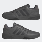 Tenisówki męskie z eko skóry adidas Originals Courtbeat Court GW9726 44.5 (10UK) 28.5 cm Ciemnoszare (5904248848286) - obraz 9