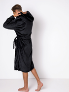 Халат чоловічий махровий Aruelle William bathrobe black L Чорний (5904541436180) - зображення 3