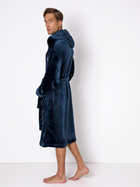 Szlafrok frotte męski Aruelle William bathrobe blue XL Granatowy (5907479343100) - obraz 2