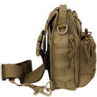Рюкзак однолямочний MFH Shoulder Bag Coyote Tan - изображение 5