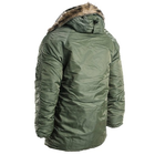 Куртка парка Аляска с мехом US N3B TEESAR® PARKA Оливковая XS - изображение 6