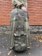 Сумка рюкзак баул тактичний баул, ЗСУ, баул армійська олива/піксель 120 літрів - зображення 4