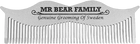 Męski grzebień Mr Bear Family do wąsów ze stali Silver 1 szt (73139911) - obraz 1