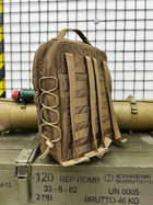 Штурмовий рюкзак кордура койот 0 - зображення 3