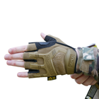 Перчатки тактические беспалые Mechanix MXK-2 Койот M - изображение 6