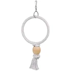 Іграшка для папуг Flamingo Ring веревочное кільце, маленький, 19,5×5×36 см