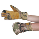 Тактичні зимові рукавиці Softshell мультикам S - зображення 3