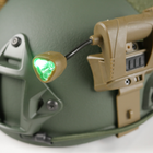 Тактический фонарик на шлем с креплением MPLS CHARGE CR123A Койот - изображение 7