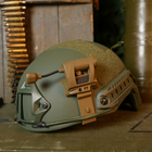 Тактический фонарик на шлем с креплением MPLS CHARGE CR123A Койот - изображение 9