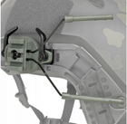 Кріплення на шолом адаптер для тактичних навушників Peltor, Eamor, Walker, 3M FAST олива - зображення 4