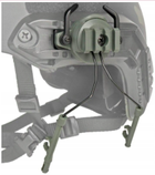 Кріплення на шолом адаптер для тактичних навушників Peltor, Eamor, Walker, 3M FAST олива - зображення 5