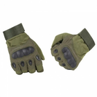 Тактические перчатки с закрытыми пальцами Oakley / Мотоперчатки Олива, L - изображение 3