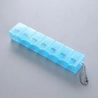Таблетница органайзер для таблеток пластиковый 7 отделений BRS Blue - изображение 2