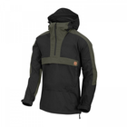 Куртка-анорак тактична Helikon-Tex WOODSMAN, Black/Taiga green XL/Regular (KU-WDN-DC-0109)