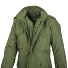 Куртка Helikon-Tex M65 - NyCo Sateen, Olive green S/Regular (KU-M65-NY-02) - изображение 5
