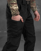 Тактические штаны софтшел черные draft высокая талия M - изображение 5
