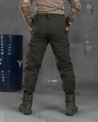 Тактичні штани softshell oliva з гумкою S - зображення 3