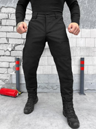 Тактичні штани софтшел combat black M - зображення 1