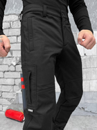 Тактичні штани софтшел combat black M - зображення 5