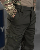 Тактичні штани softshell oliva з гумкою XS - зображення 4