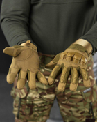Тактические перчатки штурмовые военные полнопалые ол L - изображение 1