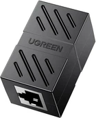 Соединитель витой пары RJ45 UGREEN NW114 Cat7 Cat6 Cat5e разъем-удлинитель Ethernet Black (20390)