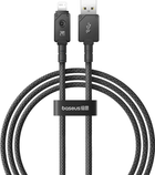 Kabel Baseus Unbreakable USB Type-A - Lightning 1 m Black (P10355802111-00) - obraz 1