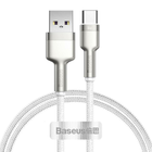 Kabel Baseus Cafule USB Type-A - USB Type-C 1 m White (CAKF000102) - obraz 1