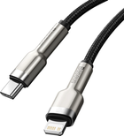 Kabel Baseus Cafule USB Type-C - Lightning PD 1 m Black (CATLJK-A01) - obraz 1