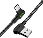 Кабель кутовий Mcdodo LED USB Type-A - USB Type-C 3 м Black (CA-5283) - зображення 1