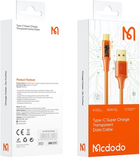 Kabel Mcdodo USB Type-A - USB Type-C 1.2 m Orange (CA-2091) - obraz 5