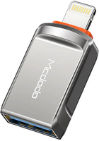 Adapter Mcdodo USB Type-A - Lightning Black (OT-8600) - obraz 1