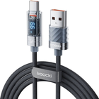 Kabel Toocki USB Type-A - USB Type-C 1 m Grey (TXCTZX0G) - obraz 1
