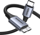 Kabel Ugreen USB Type-C - micro-USB 1 m Black (6941876212323) - obraz 1