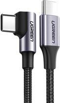 Kabel Ugreen USB Type-C - USB Type-C 1 m Black (6957303803736) - obraz 1