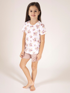 Piżama młodzieżowa letnia dla dziewczynki Nicol 203037 140 cm Wielobarwna (5905601024408) - obraz 1