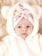 Czapeczka turban niemowlęcy dla dziewczynki Nicol 203055 56-62 cm Wielobarwna (5905601024507) - obraz 3
