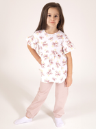 Dziecięce spodnie dresowe dla dziewczynki Nicol 203276 86 cm Beżowe (5905601026846) - obraz 2