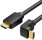 Кабель кутовий Vention HDMI - HDMI 2 м Black (6922794745391) - зображення 2