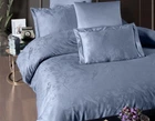 Турецкое постельное белье First Choice сатин-жаккард Stesha Dusty Blue евро