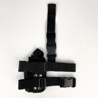 Кобура тактична стегна для ПМ і пістолетного магазину ТТХ LE-2443 чорна - зображення 3