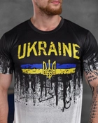 Тактична футболка потоотводящая Ukraine чорно - сіра розмір 2XL - зображення 5