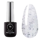 Гель-лак Saga Professional Black Snow №2 белый с черной крошкой, 9 мл