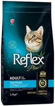Корм Reflex Plus полноценный и сбалансированный для стерилизованных котов с лососем