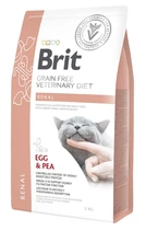 Сухой корм для кошек Brit VD Renal при заболеваниях почек с яйцом и горохом