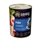 Влажный корм Savory для котов с рыбой 400 г