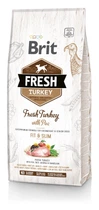 Сухой корм Brit Fresh Light Fit & Slim для взрослых, пожилых собак с индейкой и горошком