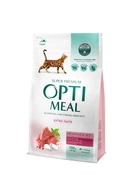 Сухой корм для кошек Optimeal Extra Taste с высоким содержанием телятины